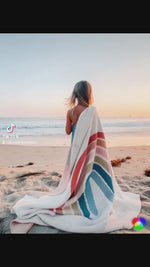 Load and play video in Gallery viewer, Pastel Rainbow Throw Blanket
